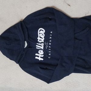 Navy Hollister Logo Sweatshirt size small